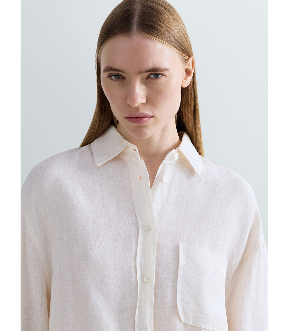 リネンオーバーサイズシャツ 詳細画像 ホワイト 5